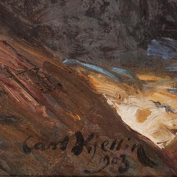CARL KJELLIN, olja på duk. Sign o dat 1903.