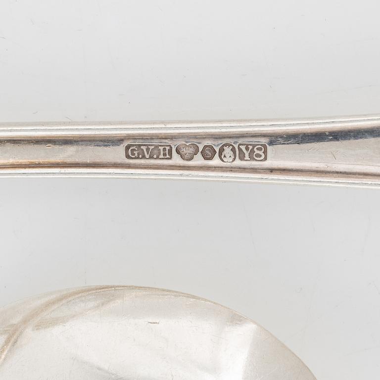 A Swedish Silver Cutlery, model 'Hansa', mark of CG Hallberg, Stockholm, some 1946 (117 pieces).