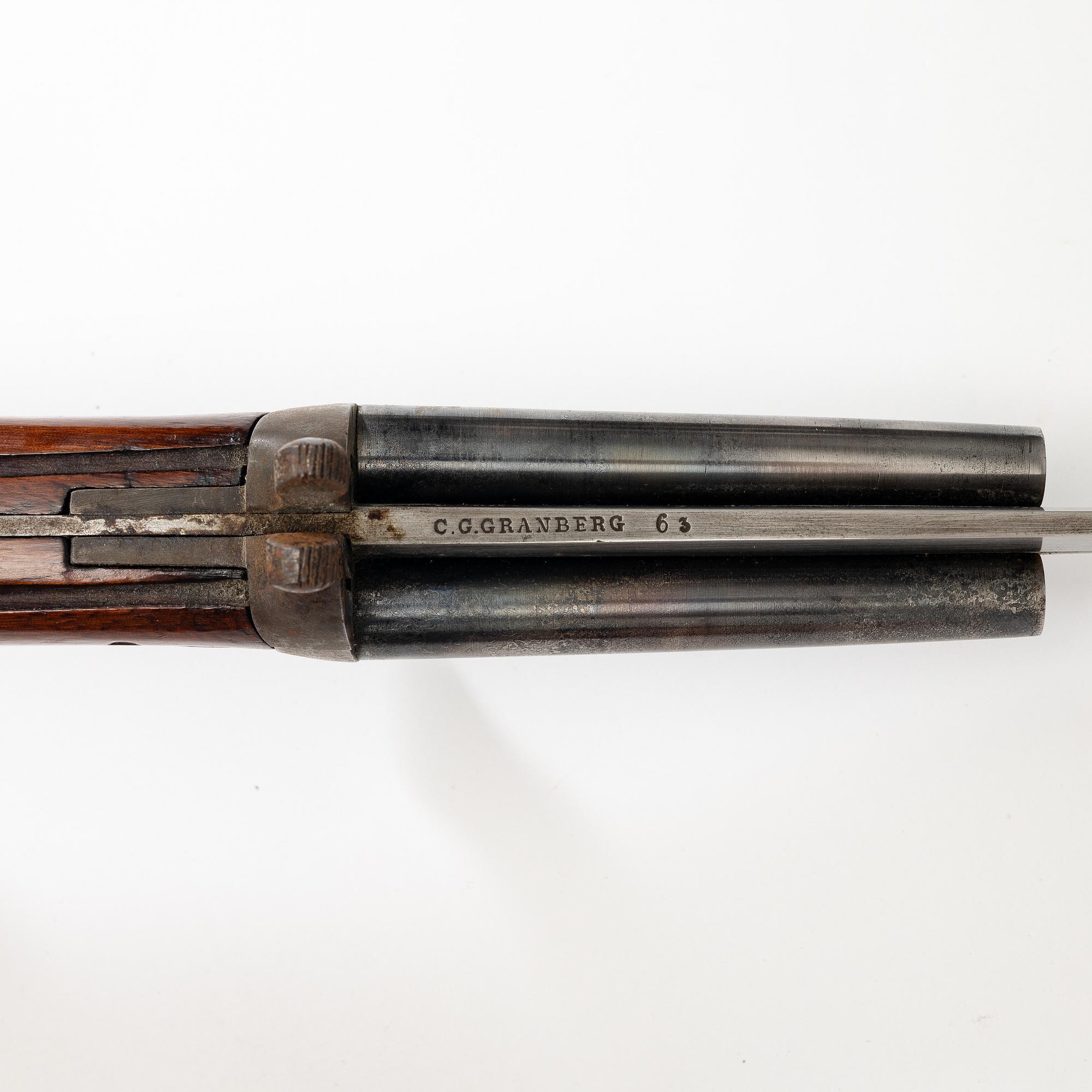 Combination weapon, Prison guard cutlass m/1865, with sheath.