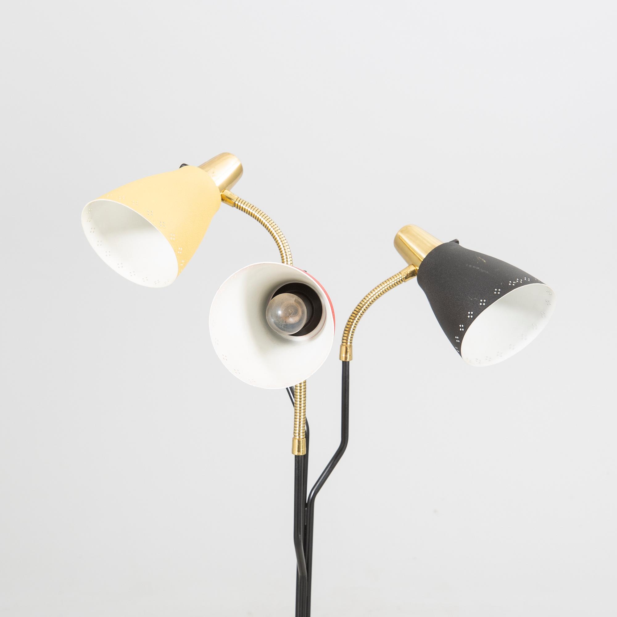 Floor lamp 145 Eskilstuna Elektrofabriks ab mid-20th century.