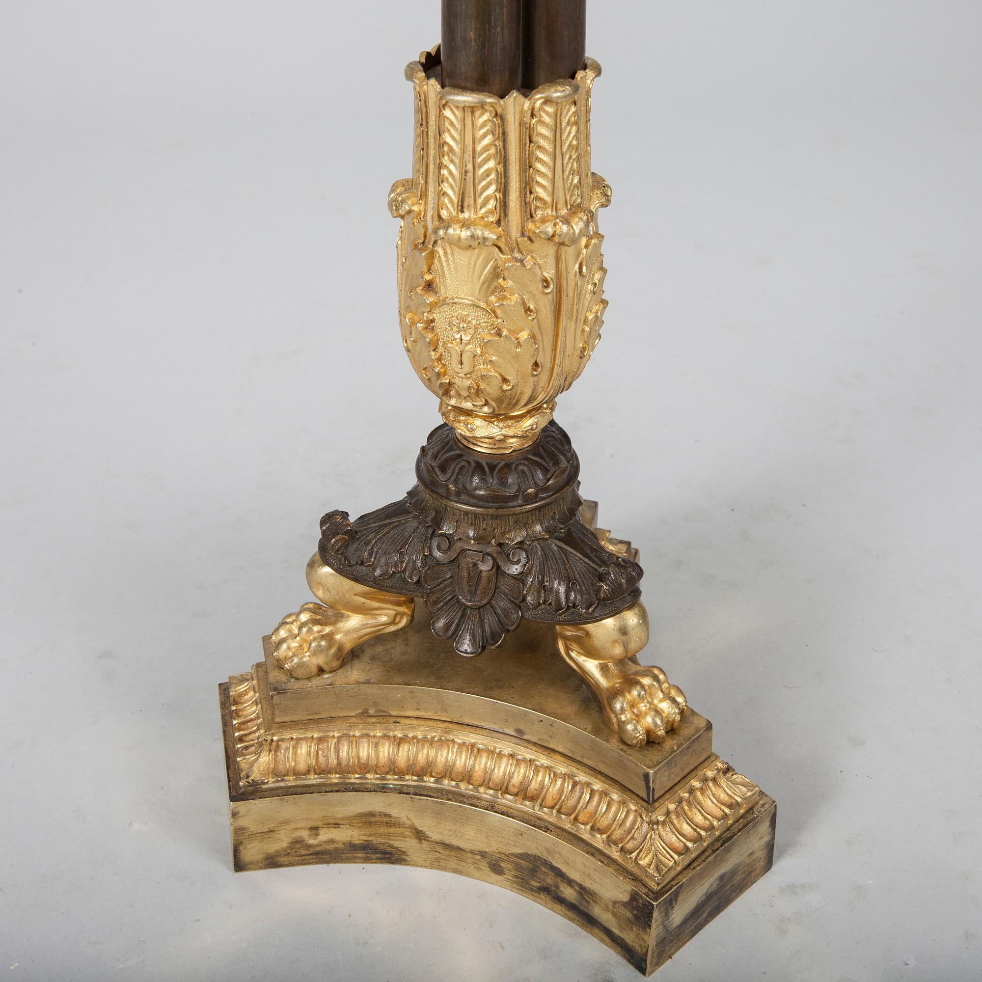BORDSLAMPA, empire 1800-talets början.
