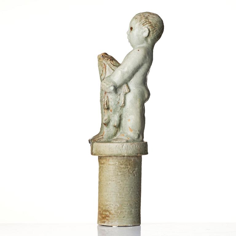 Michael Schilkin, a stoneware sculpture, in two parts, Arabia, Finland, 1940s.