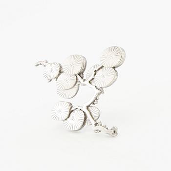 Wiwen Nilsson, brooch in sterling silver, Lund 1960.