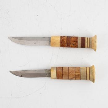 Erik Rassa, knivar, 2 st, signerade.
