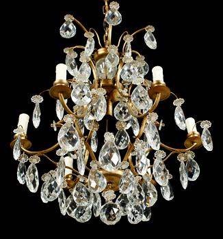 LJUSKRONA, barockstil, 1900-talets första hälft. Höjd ca 65 cm.