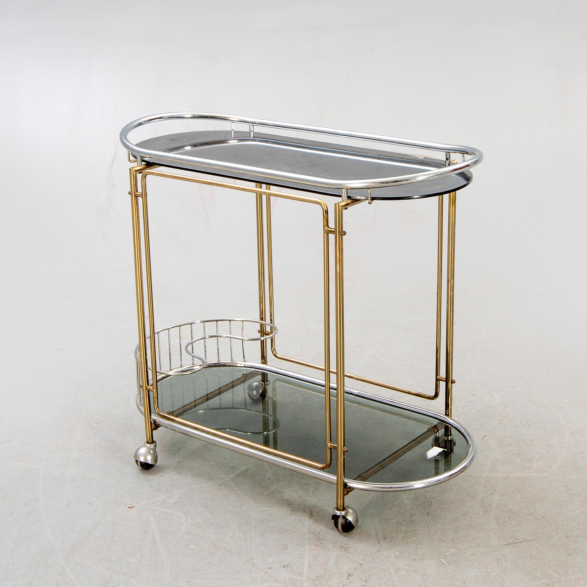 Serveringsvagn/drinkvagn, 1900-talets andra hälft.