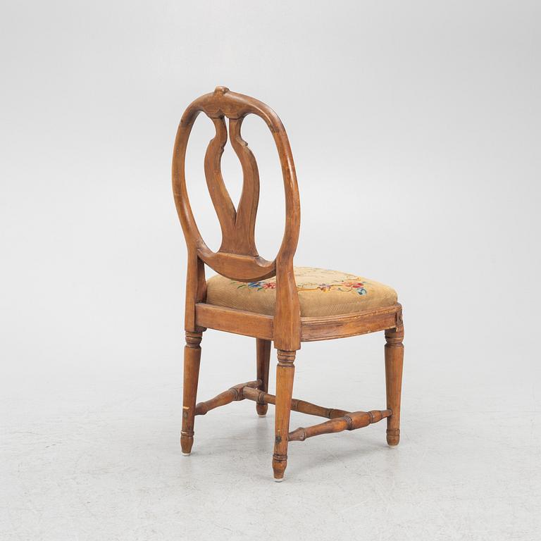 Stol, gustaviansk, sent 1700-tal.