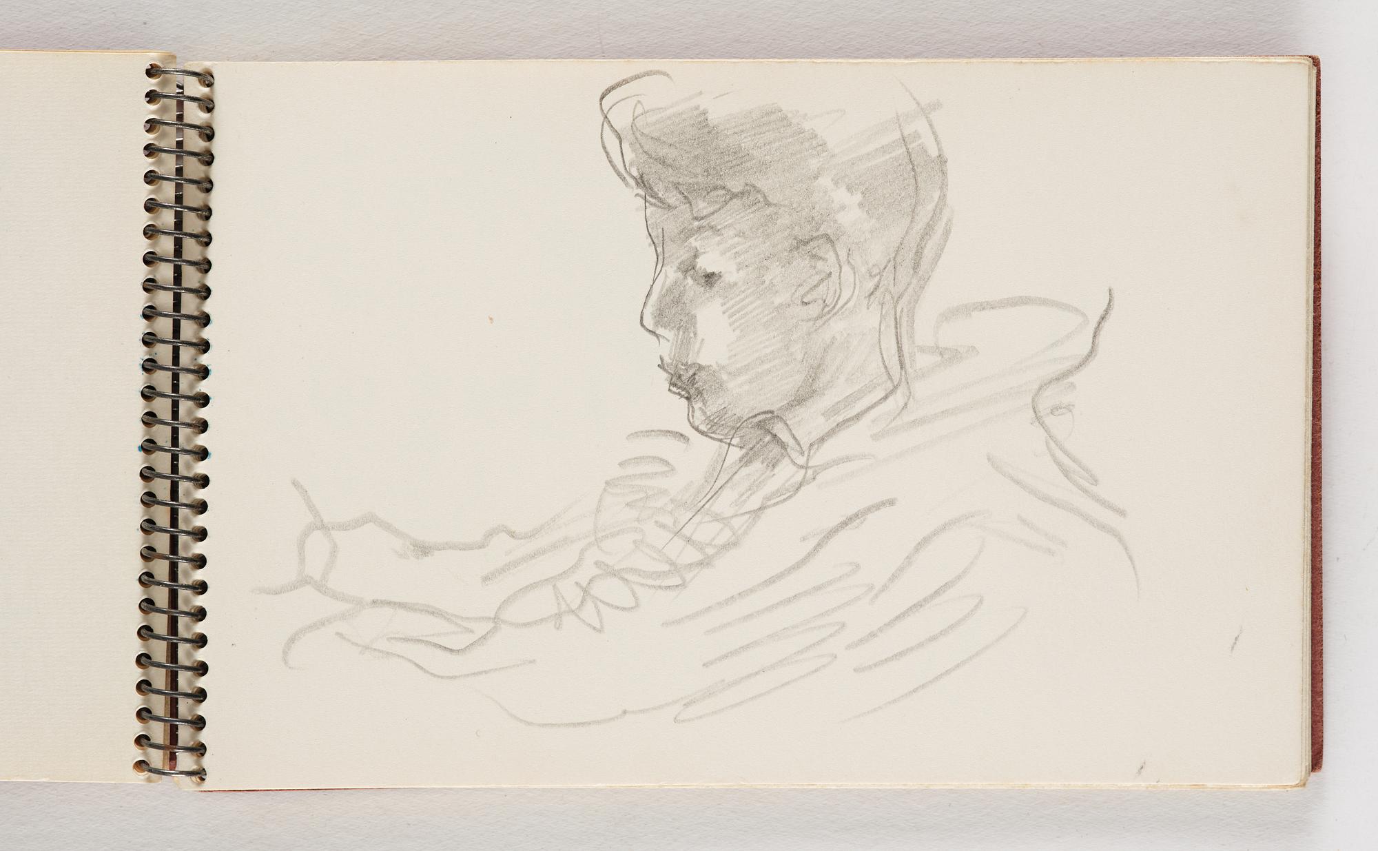 Lotte Laserstein, 10 små skissblock med teckningar.