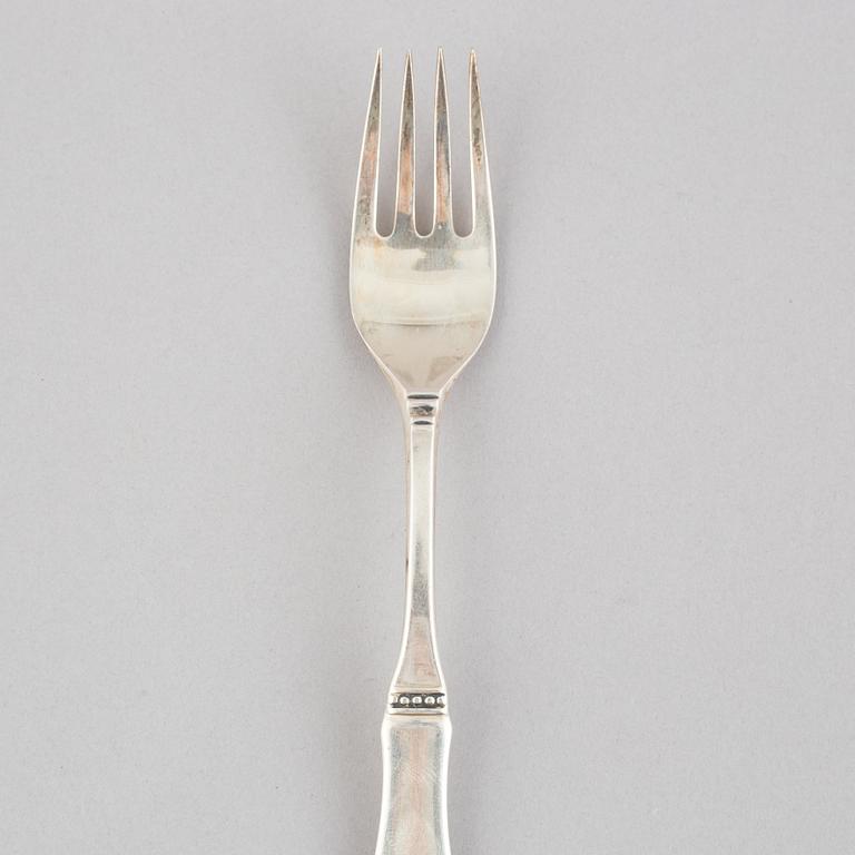 Eric Löfman, a 73-piece Swedish silver cutlery, model 'Uppsala', including MGAB, Lidköping 1967.