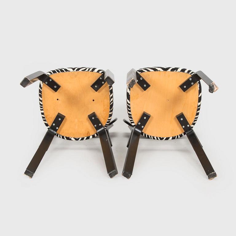 Alvar Aalto, stolar, 6 st, modell 69, Artek, 1900-tal.