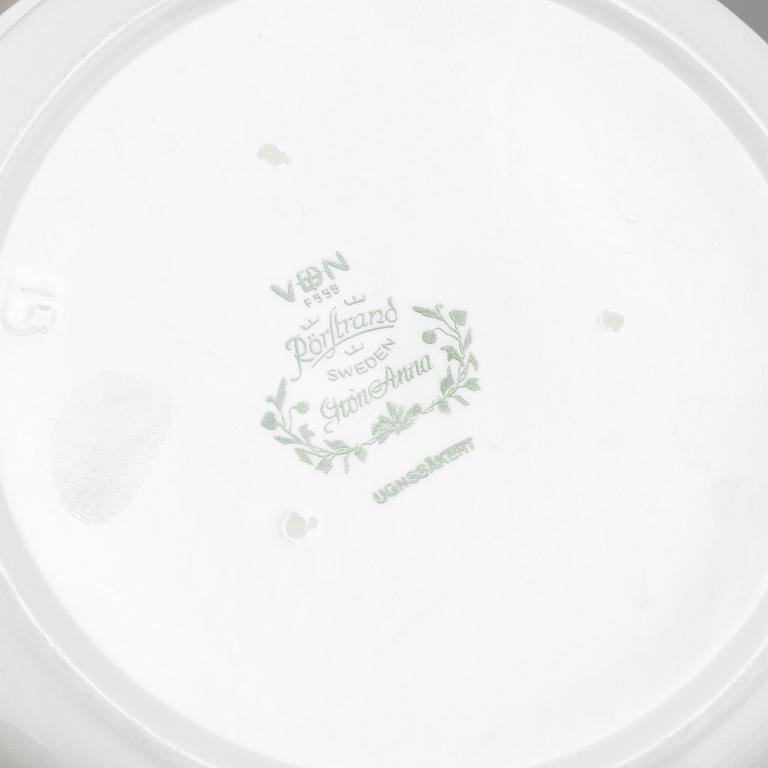 A 45 piece flintware 'Grön Anna',  dinner service, Rörstrand.