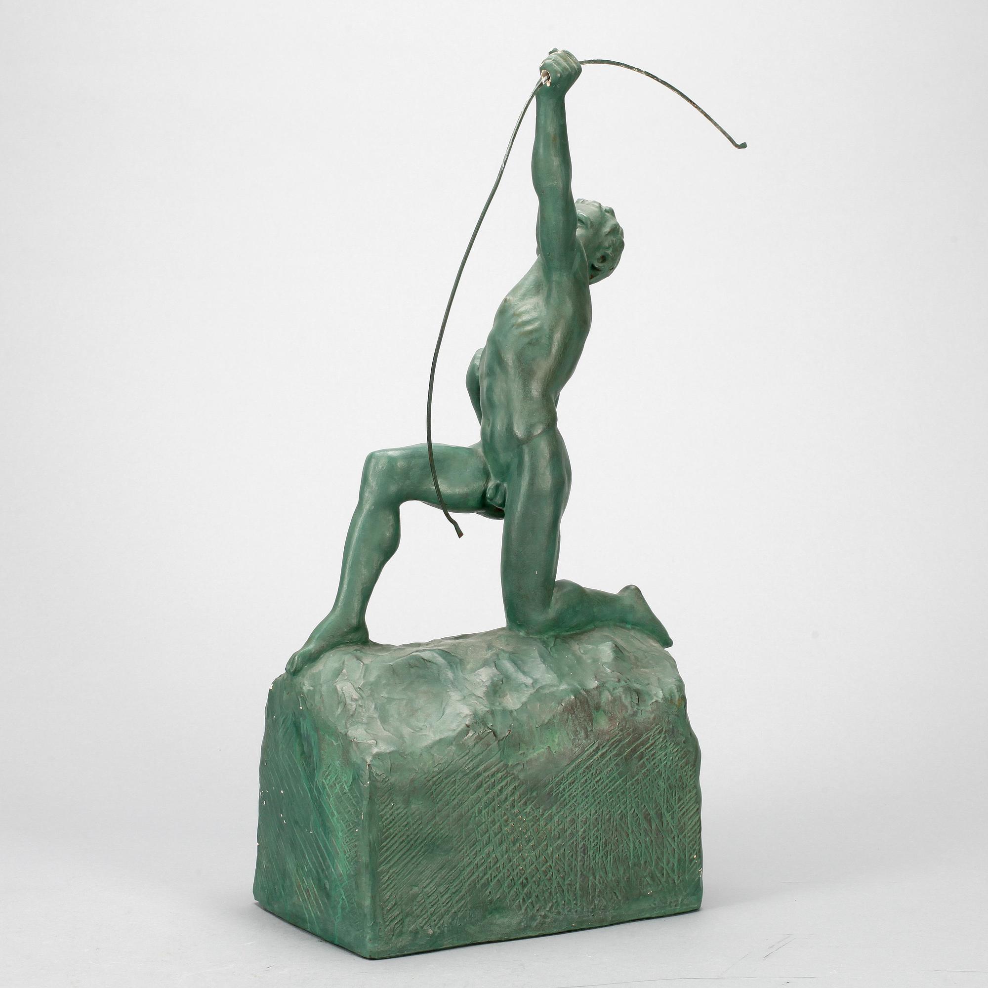 SKULPTUR, gips, okänd konstnär, 1900-talets andra hälft, ej signerad.