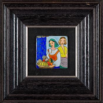 Kirsti Ilvessalo, Silver and enamel, probably A. Tillander, Helsinki.