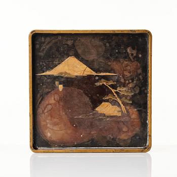 A Japanese lacquer stand, Meiji (1868-1912).