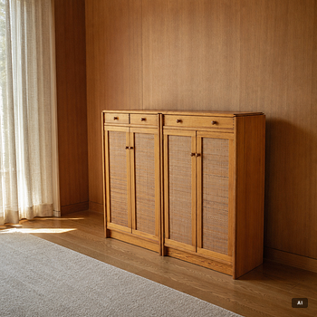 Yngve Ekström, a pair of 'Furubo' cabinets, Swedese.
