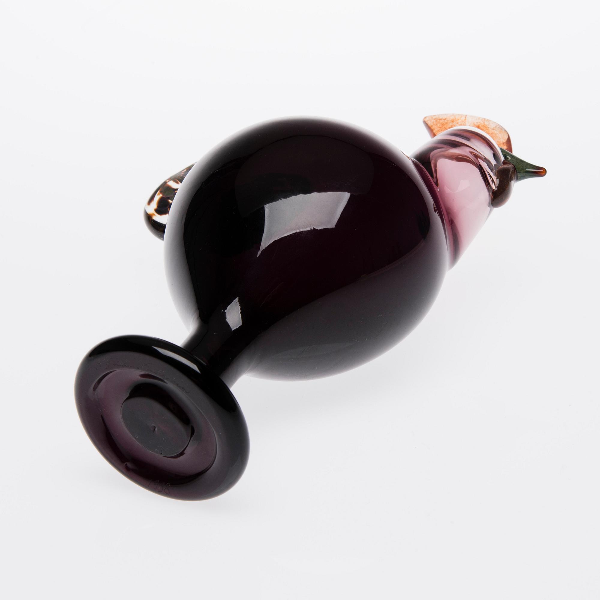 FIGURIN, glas, signerad O. Toikka Nuutajärvi, 1998.