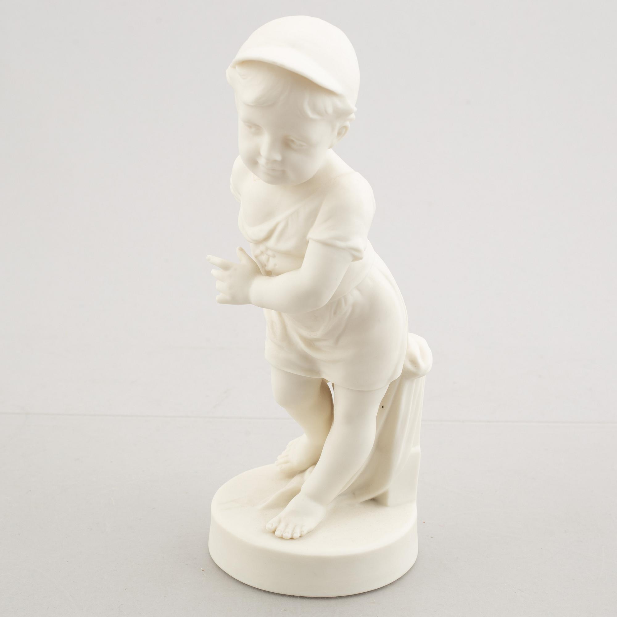 Three figurines, Gustafsberg, circa 1900.