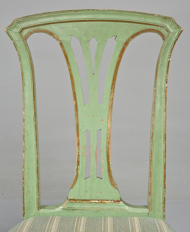 STOLAR, 2 st, gustaviansk modell, 1800-tal.