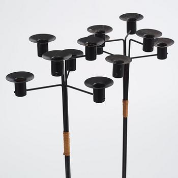 Hans-Agne Jakobsson, a pair of floor candelabra, model "L5", Hans Agne Jakobsson AB, Markaryd, 1950-60s.