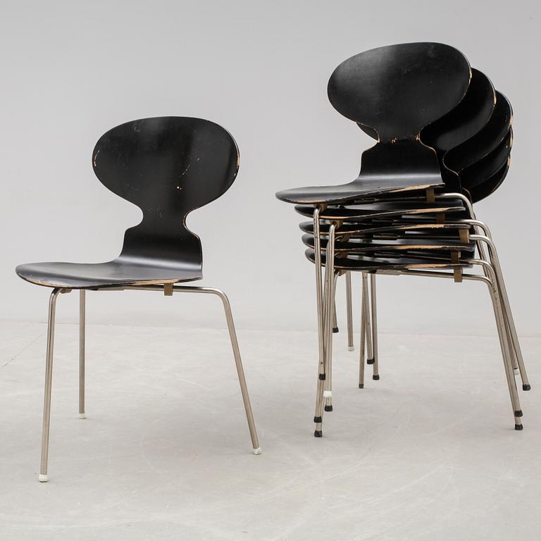 STOLAR, 6 st, "Myran", Arne Jacobsen, Fritz Hansen.