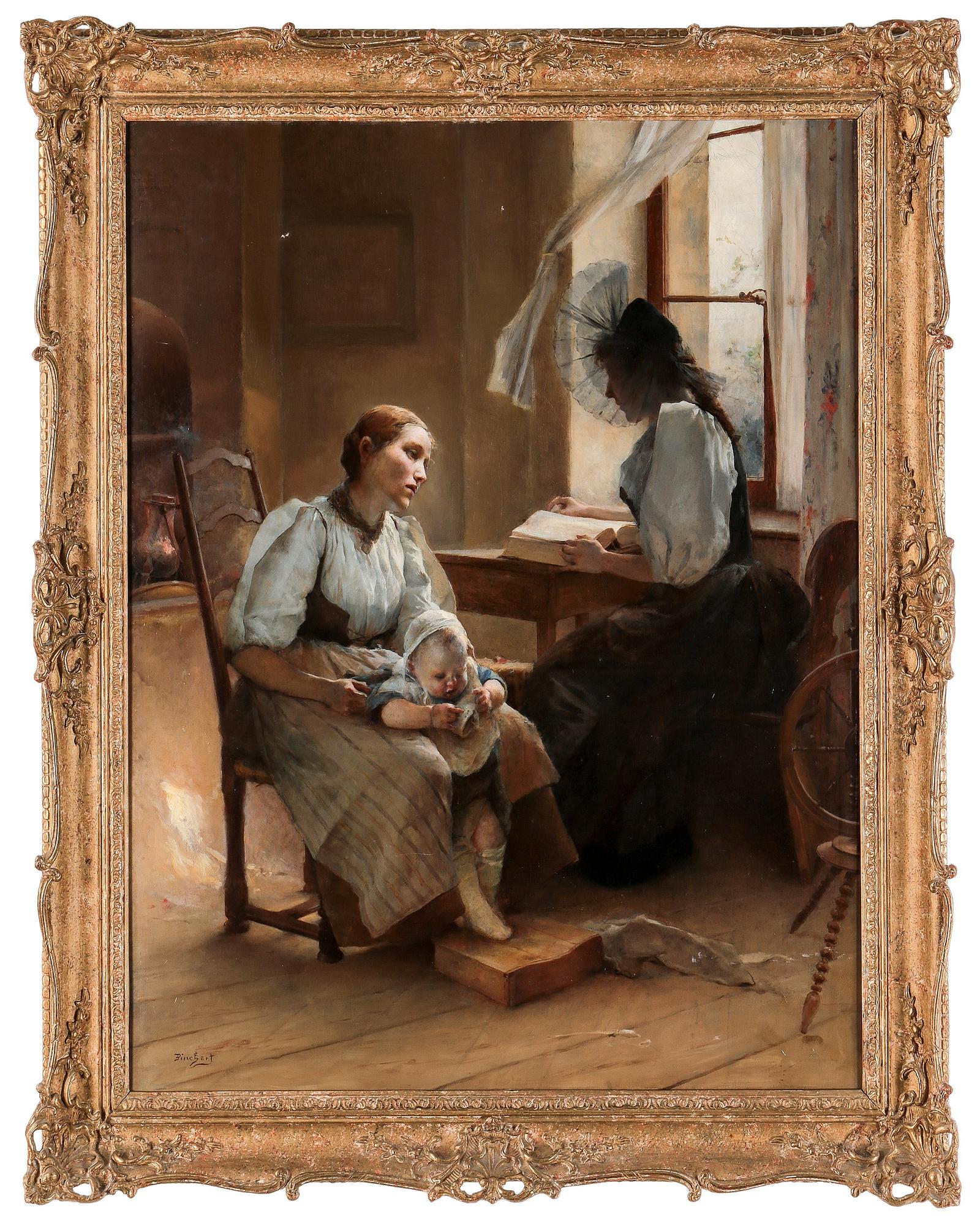 Auguste Emile Pinchart, "Andakt" (Devotion).