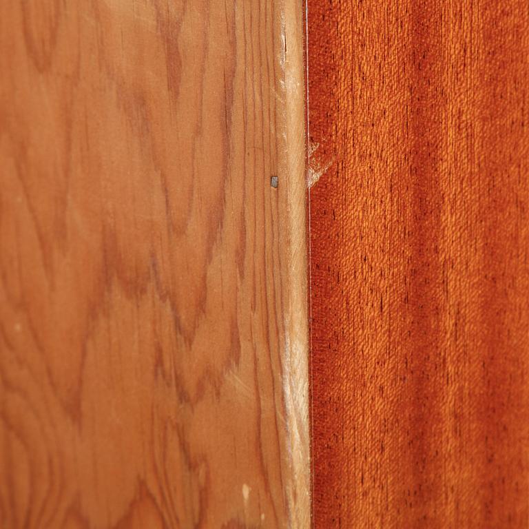 A mahogany veneered cabinet, mid 20th Century.