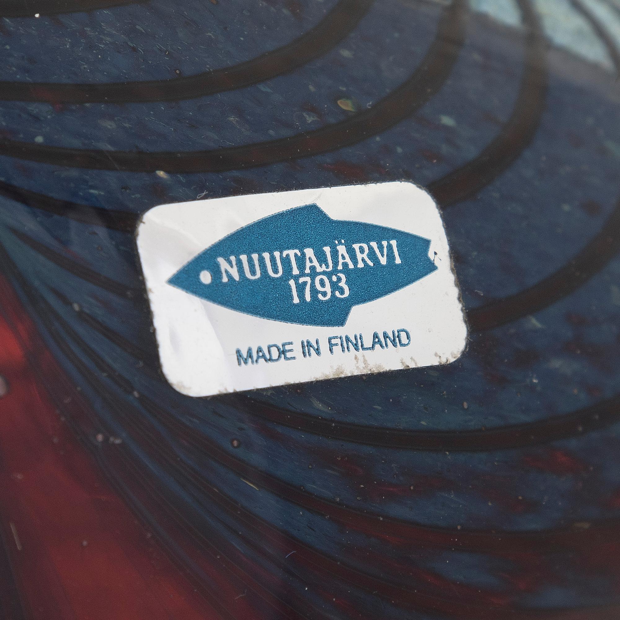 Oiva Toikka, A glass bird 'Pheasant', signed O. Toikka Nuutajärvi.