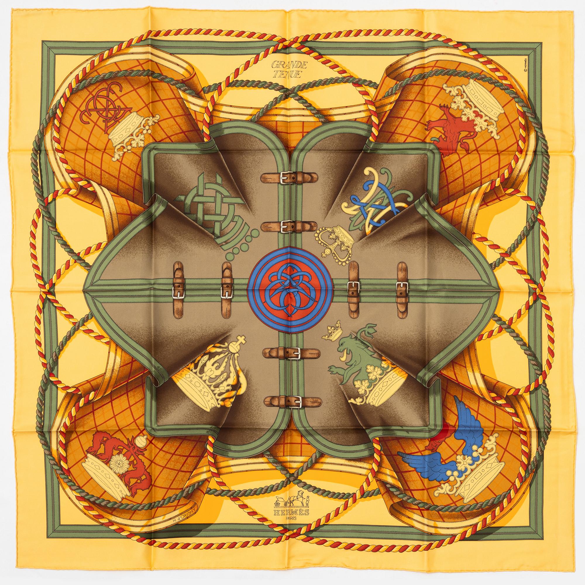 Hermès, scarf "Grand tenue".