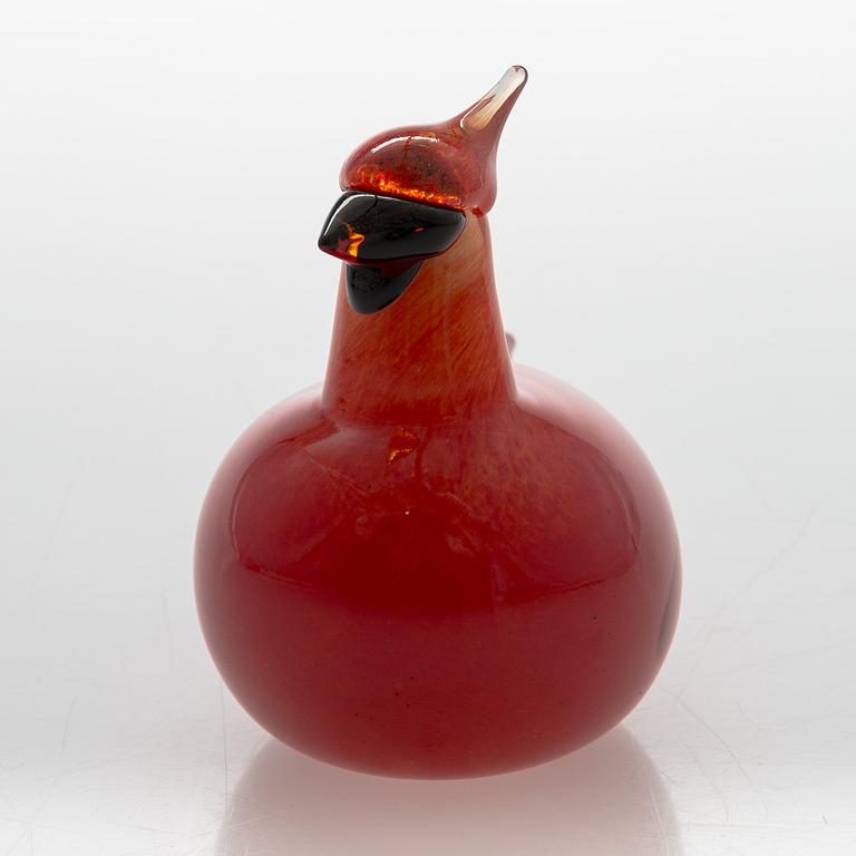 Oiva Toikka, glass bird, signed O. Toikka Nuutajärvi.