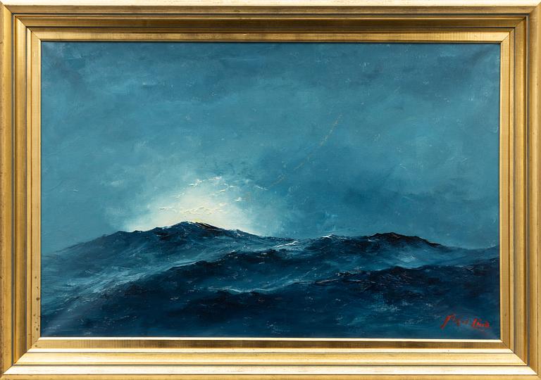 Axel Lind, Soluppgång över havet.