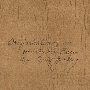 JOHAN CHRISTIAN BERGER, olja på duk, signerad JB och daterad 1842.