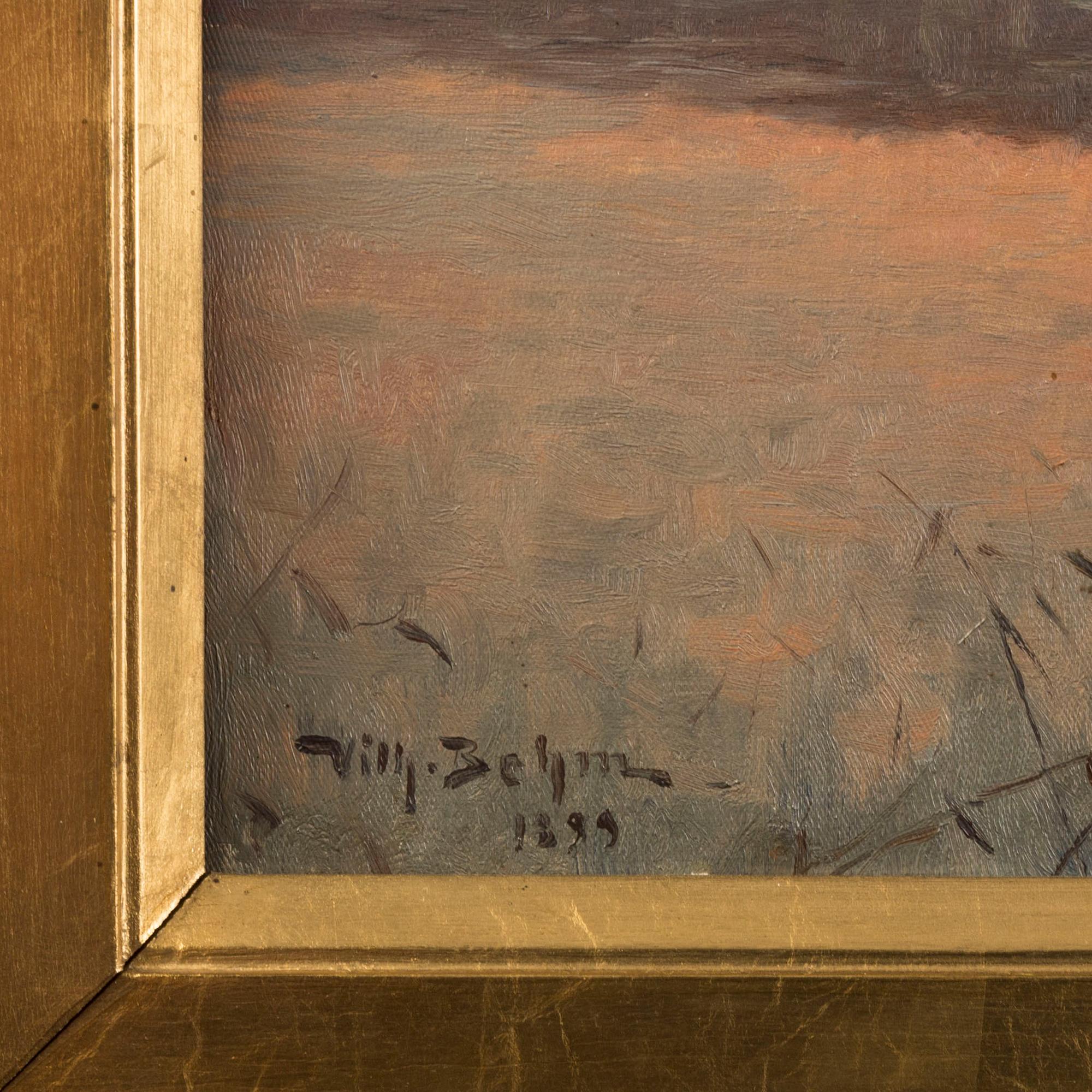WILHELM BEHM, olja på duk, signerad och daterad 1899.