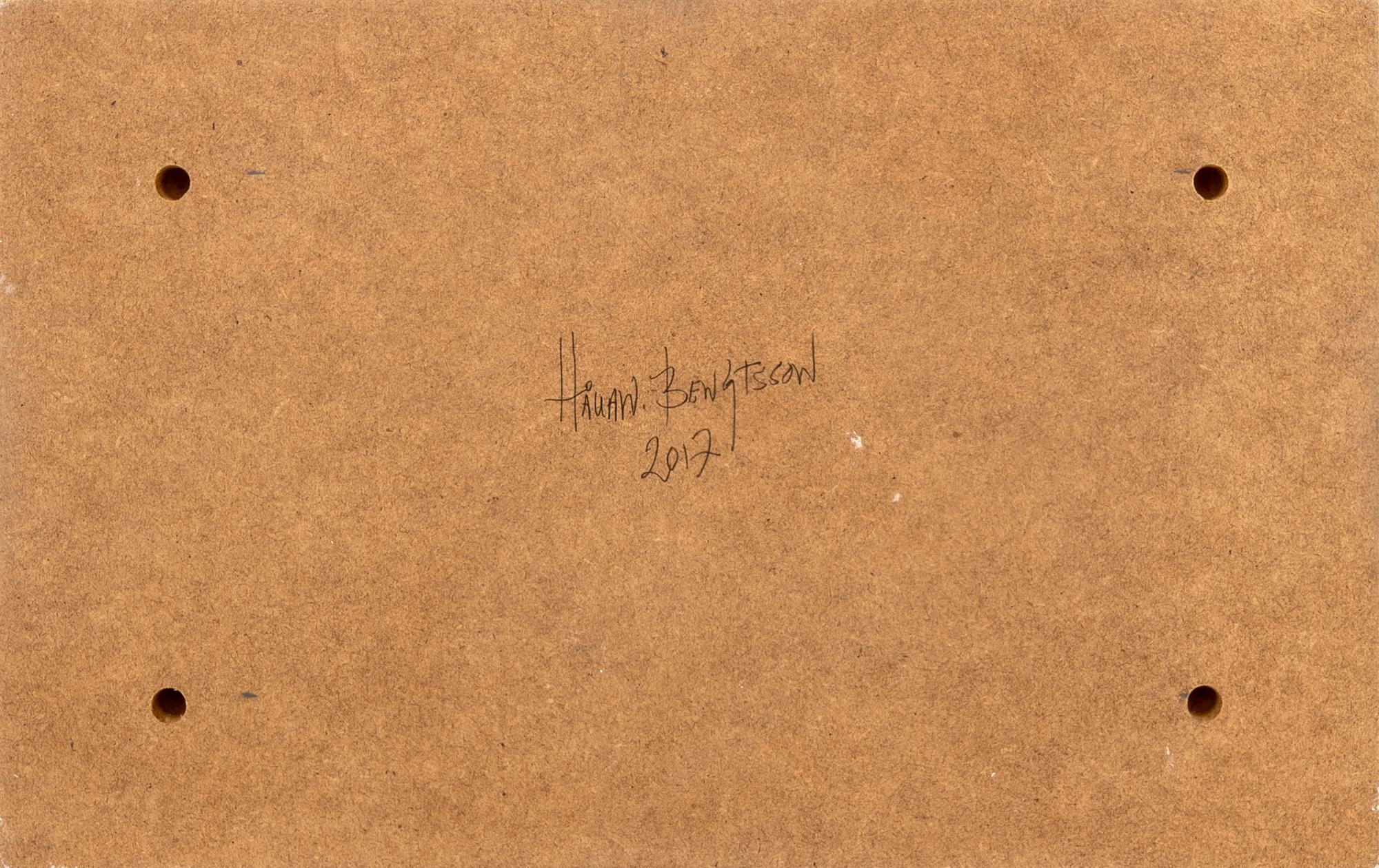 Håkan Bengtsson, pencil on MDF board, signed and dated 2017 on the back.