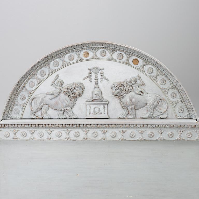 Säng, sengustaviansk, tidigt 1800-tal.