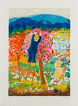 LENNART JIRLOW, lithograph in colours, signed V/L.