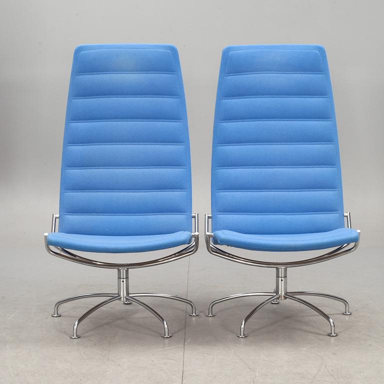 FÅTÖLJER, 2 st, "SAS Chair Series", Jens Amundsen för Fritz Hansen.
