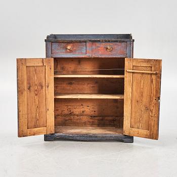 A painted cabinet, 19th Century.