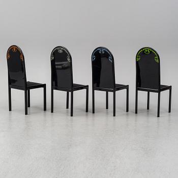 BJÖRN WIINBLAD, a five-piece dining suite from Rosenthal, Germany, 1976. Printed signature, numbered 112/300.