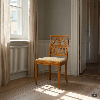 Chairs, 6 pcs, Gustavian style, second half of the 20th century.