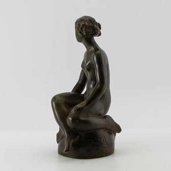 Just Andersen, skulptur, discometall.