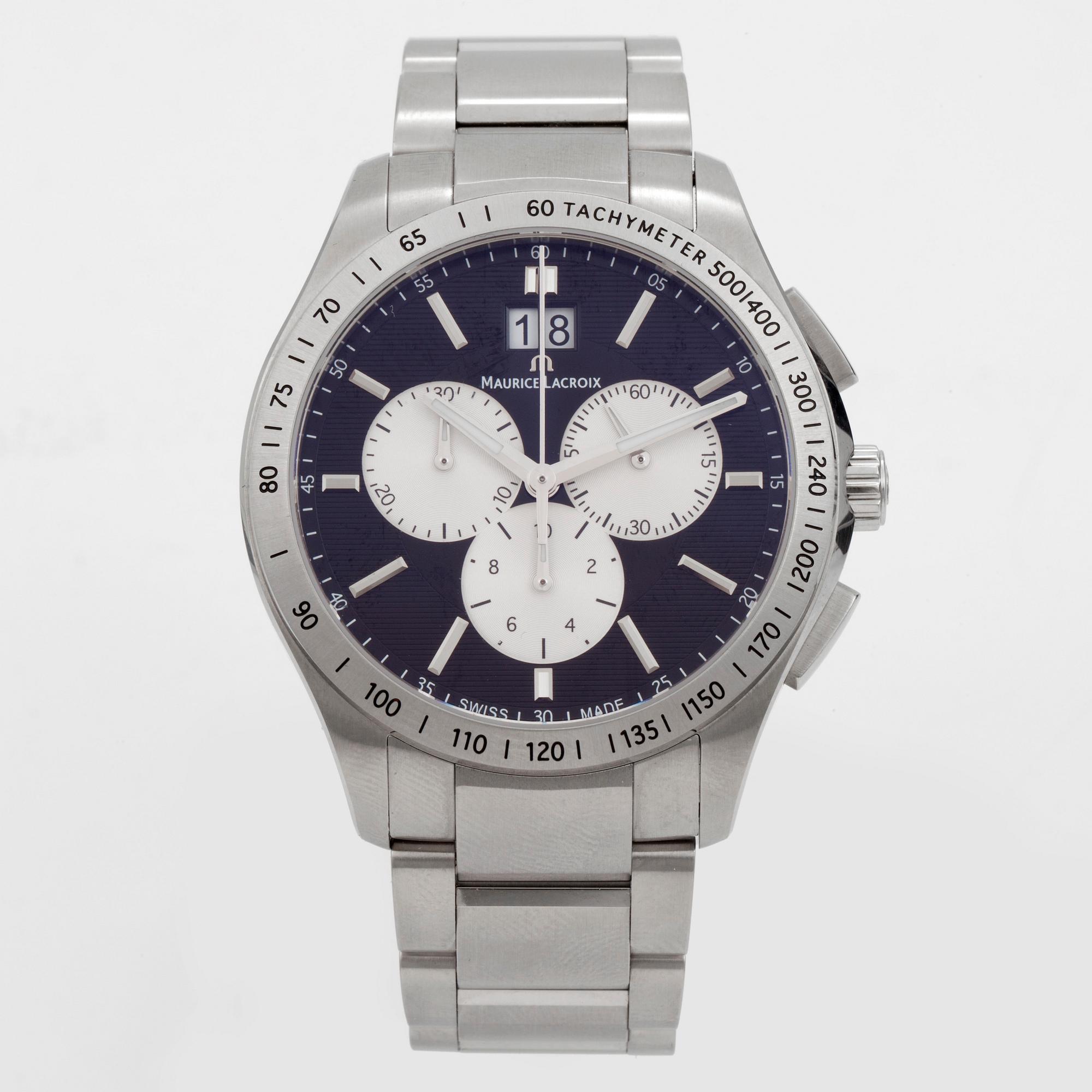 MAURICE LACROIX, Miros, chronograph, wristwatch, 41 mm,