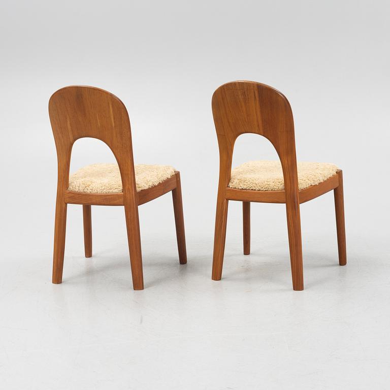 Niels Koefoed, six chairs, Denmark, 1960's.