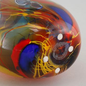 BERIT JOHANSSON, vase, glass, Sjöhyttan, signed and dated 2003.