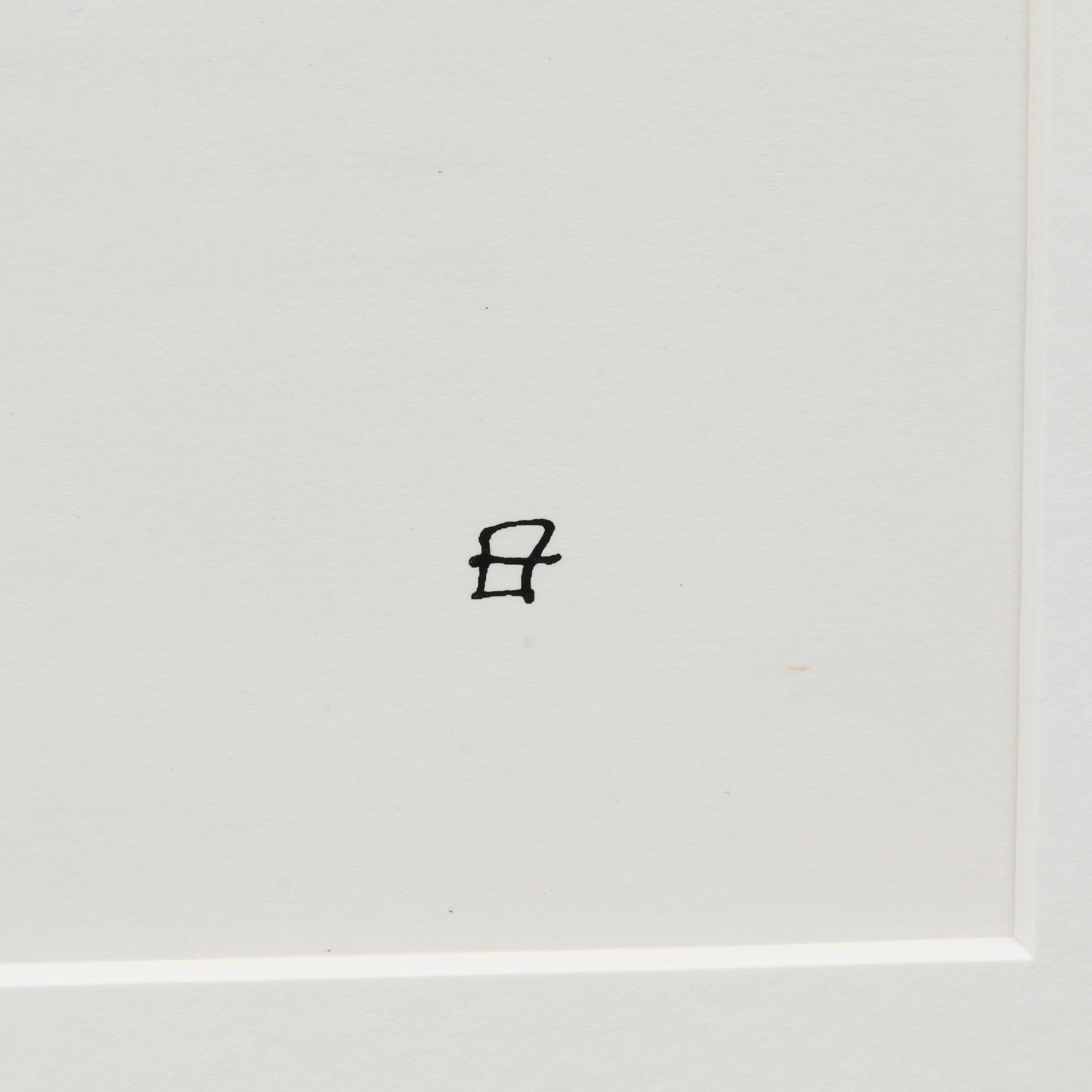 EDUARDO CHILLIDA, serigrafi, signerad i trycket, utförd 1982.