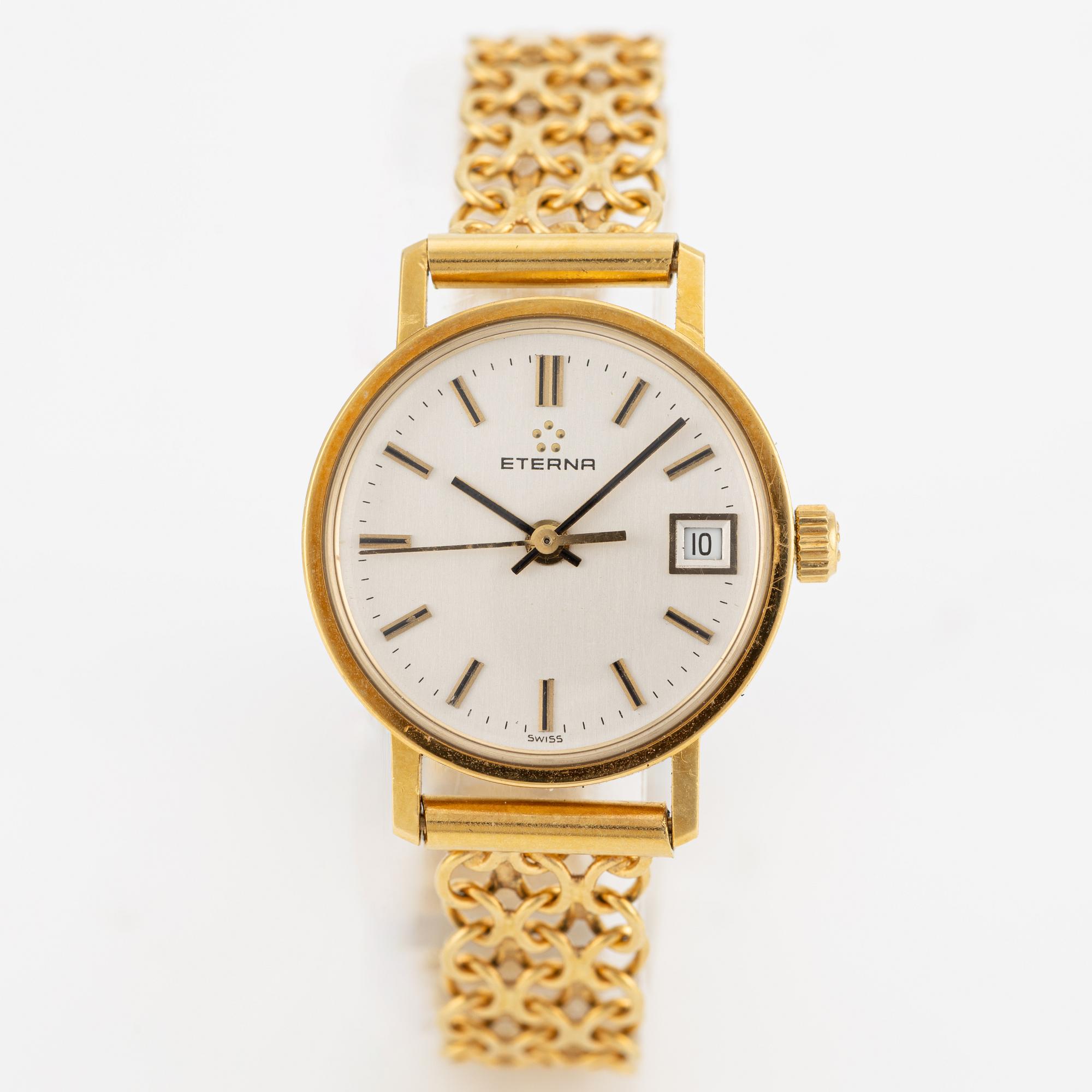 Eterna, wristwatch, 22 mm.