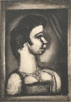Georges Rouault, etching printed signature.