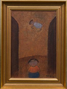 NIKOLAI LEHTO, olja på pannå, signerad och daterad -82.