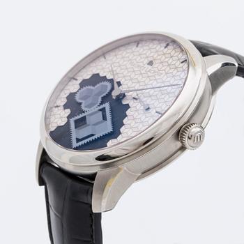 MAURICE LACROIX wristwatch steel Masterpiece Square Whell "Cube" 42 m Limited edition 78/88.