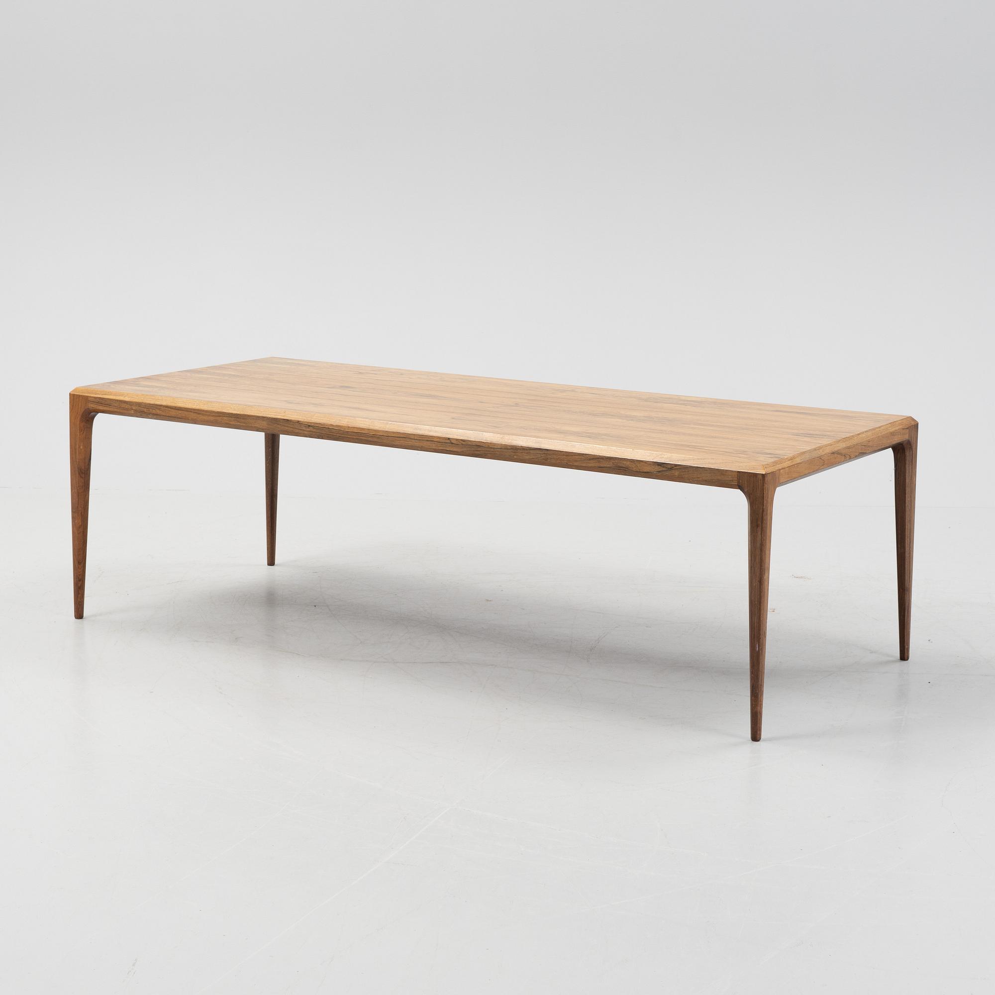 A rosewood coffee table by Johannes Andersen Silkeborg.