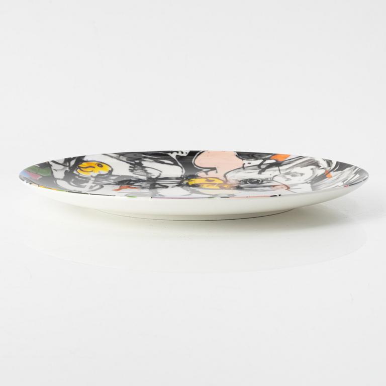 Eddie Martinez, porcelaine plate, 'Untitled' ed. 250, Prospect, 2020.